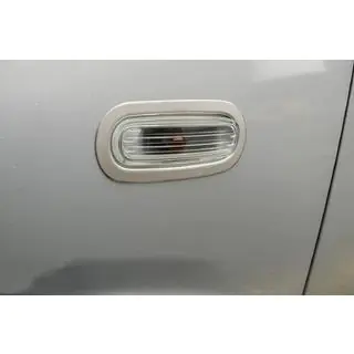 Chrome knipperlichtcovers (2 st., RVS) foto 1