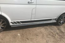 Volkswagen T5 2010–2015 Sidebars (set van 2, RVS) foto 4