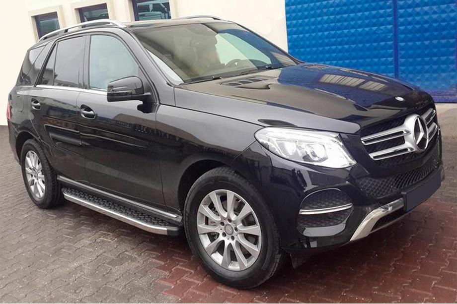 Mercedes GLE/ML-klasse W166 2011–2018 BlackLine zijsteps (2 stuks, aluminium) Image