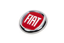 Fiat Embleem (rood V1, zelfklevend) 85 mm foto 2