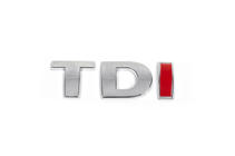 Volkswagen Crafter 2006–2016 TDI opschrift (recht lettertype) Rode TDI foto 3