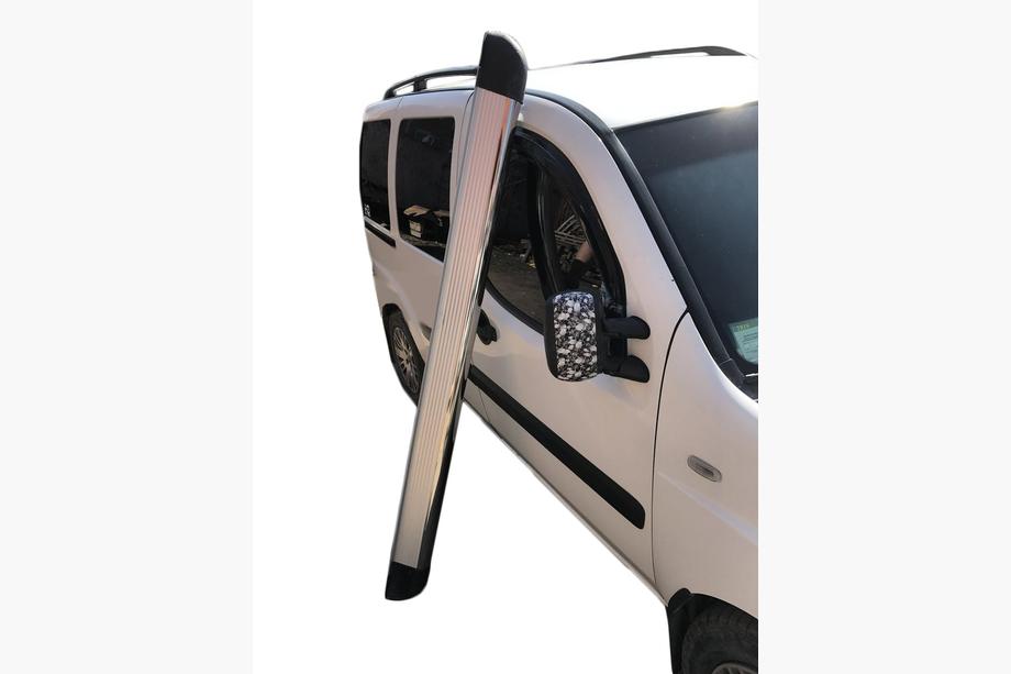 Peugeot Partner Tepee 2008–2018 Omsa Chrome side steps (2 st., aluminium) Image