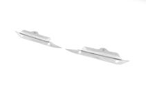 Nissan Navara 2006–2015 Chromen ringen voor parkeersensoren (2 st., RVS) foto 1