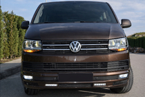 Volkswagen T6 2015–2024 Frontbumper lipspoiler Sport 2-LED 2015-2018 (spuitklaar) foto 2