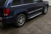 Jeep Grand Cherokee WK 2004–2010 Sunrise side steps (2 stuks, aluminium) foto 1