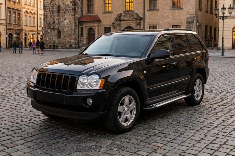 Jeep Grand Cherokee WK 2004–2010 Line side steps (set van 2, aluminium) Image
