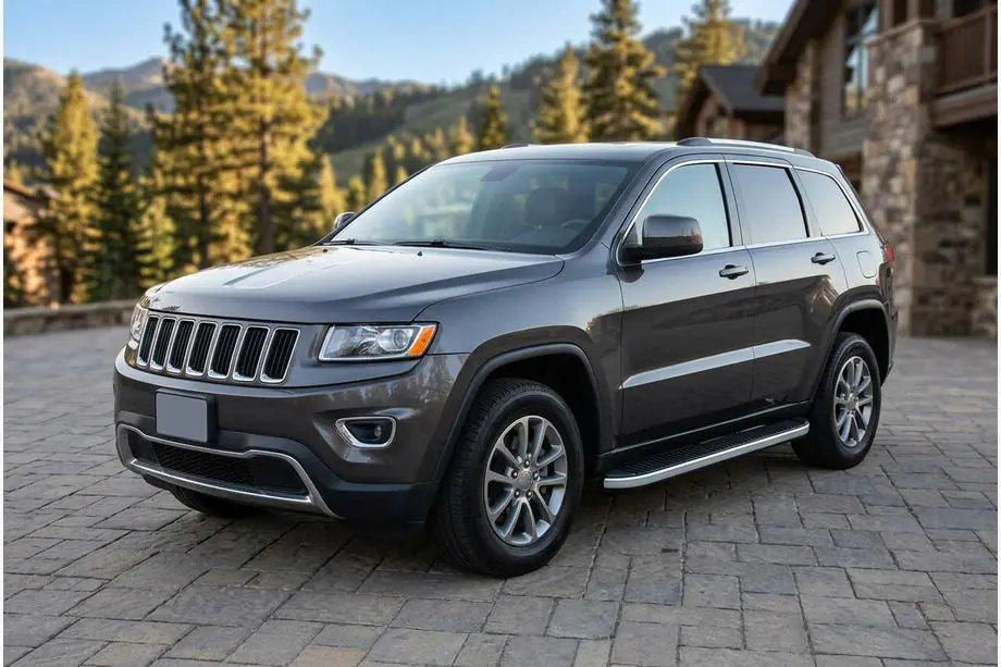 Jeep Grand Cherokee WK2 2010–2021 Side steps Tayga Grey (set van 2, aluminium) Image