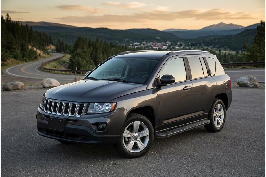 Jeep Compass 2006–2016 Bosphorus Black side steps (2 stuks, aluminium) Image
