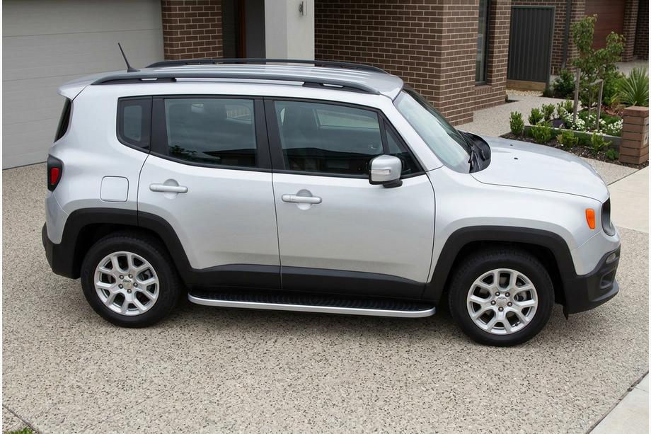 Jeep Renegade 2014– Side steps Tayga Grey (set van 2, aluminium) Image