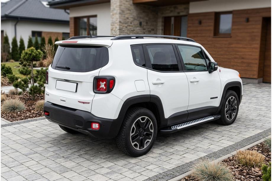 Jeep Renegade 2014– Line side steps (set van 2, aluminium) Image