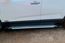 Kia Sorento II XM 2009–2014 Zijsteps Allmond Grey (2 stuks, aluminium) 2010-2013 foto 4
