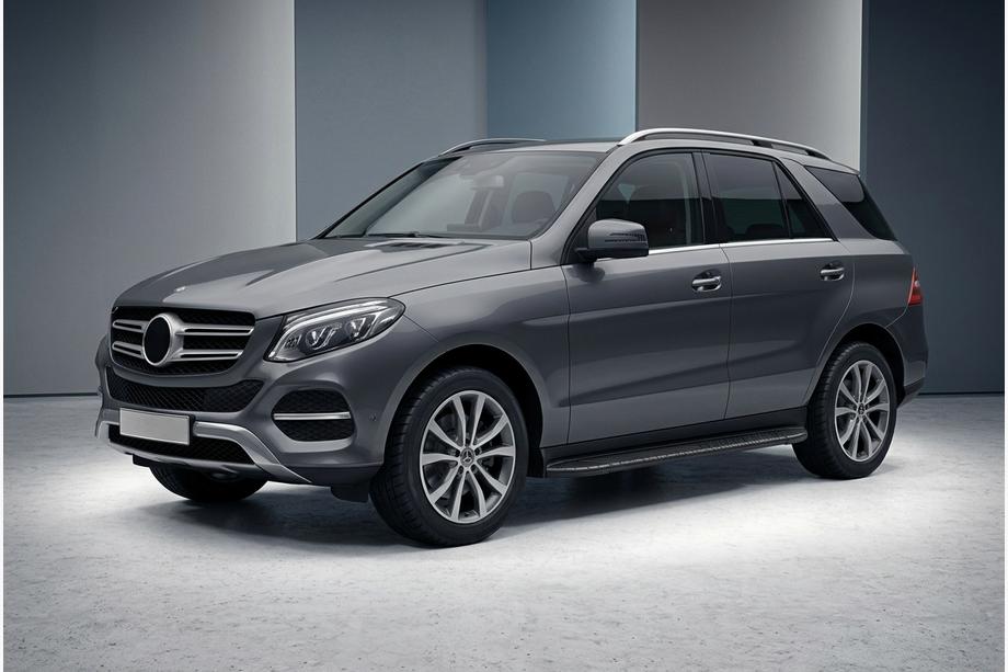Mercedes GLE/ML-klasse W166 2011–2018 Bosphorus Black side steps (2 stuks, aluminium) Image