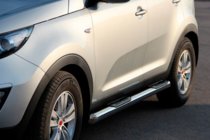 Kia Sportage 2010–2015 Sidebars (2 stuks, RVS) foto 1