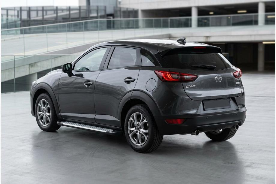 Mazda CX-3 2015– Side steps Allmond Grey (set van 2, aluminium) Image