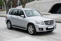 Mercedes GLK-klasse X204 2008–2015 Side steps Tayga Grey (set van 2, aluminium) foto 1