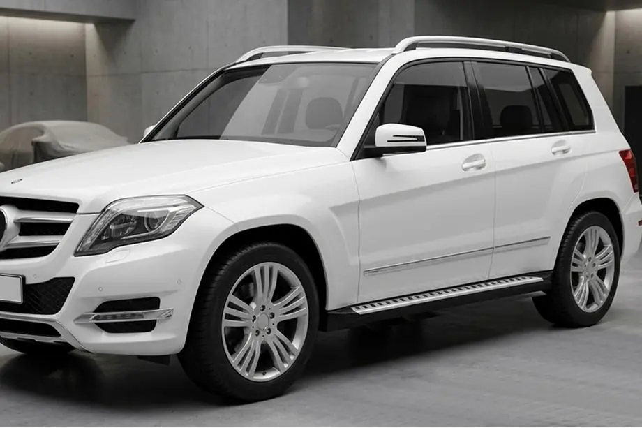 Mercedes GLK-klasse X204 2008–2015 Line side steps (set van 2, aluminium) Image