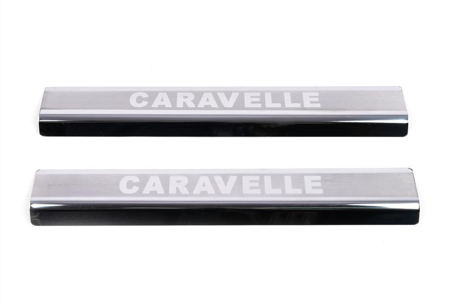 Volkswagen T5 Caravelle 2004–2010 VIP instaplijsten (2 stuks, RVS) Foto 2