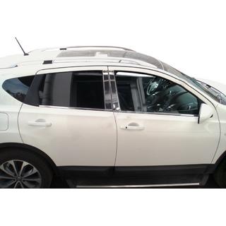 Chromen deurstijlen (4 stuks, RVS) Nissan Qashqai 2010–2014 foto 2