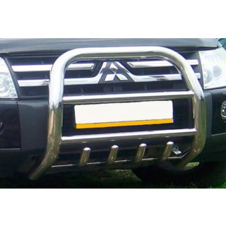 Bullbar QT011 (RVS) Mitsubishi Pajero Wagon IV 2006–2021 foto 3