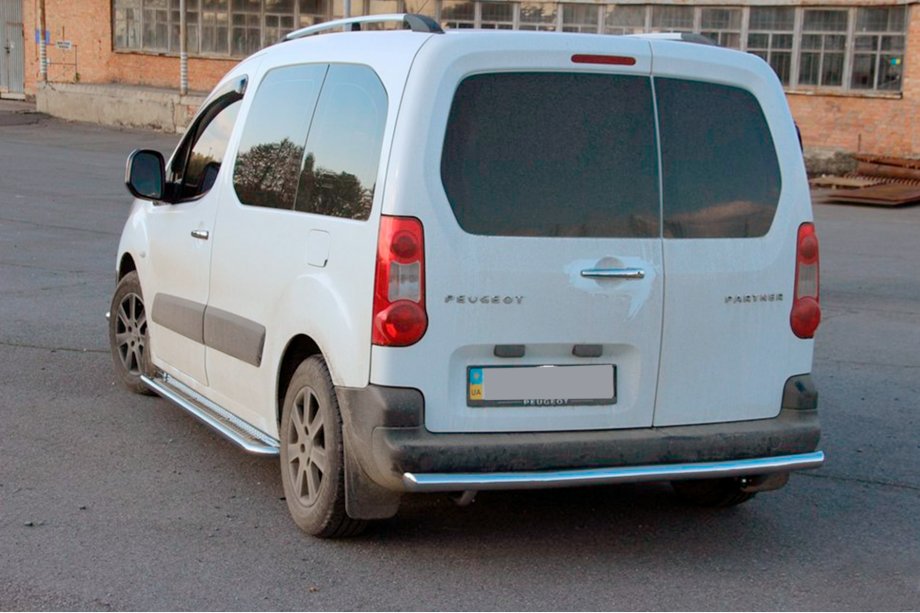 Citroen Berlingo 2008–2018 RVS achterbeschermbeugel 51 mm Foto 3