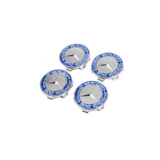 Velgcenterkappen 71/75 mm zonder ring (4 stuks, blauw V2) foto 4