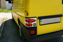 Volkswagen T4 Transporter 1990–2003 RVS remlichtcovers (set van 2) Carmos - Turks staal foto 5