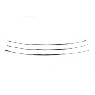Sierlijsten voor bumperrooster (rechte motorkap) (3 stuks, RVS) Volkswagen T4 Transporter 1990–2003 foto 3