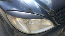 Mercedes Vito W639 2004–2014 Rechte koplampwimpers (2004-2010, 2 stuks, kunststof) Hoogglans foto 4