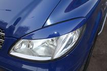 Mercedes Vito W639 2004–2014 Rechte koplampwimpers (2004-2010, 2 stuks, kunststof) Hoogglans foto 5