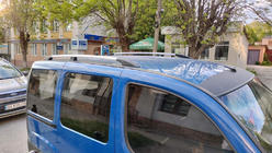 Fiat Doblo I 2005–2010 Chromen dakrails Maxi basis, kunststof voeten foto 3