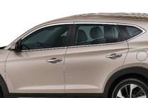 Hyundai Tucson TL 2016–2021 Bovenste raamtrim (10 stuks, RVS) foto 1
