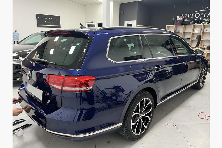 Volkswagen Passat B8 2015–2023 RVS sierlijst voor achterbumperrand SD/SW (3-delig) Foto 4