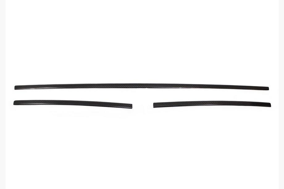 Volkswagen T6 2015–2024 Bumperrooster inserts 2015-2019 (3 stuks, carbon) Foto 3