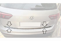 Volkswagen Tiguan 2016–2023 Kofferbakrand (RVS) foto 4