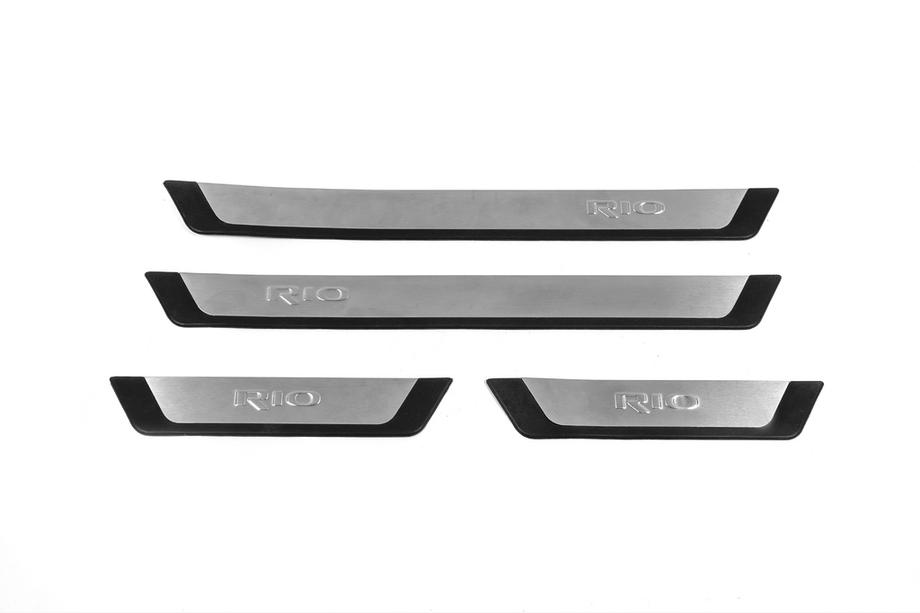 Kia Rio 2012–2017 Flexill RVS instaplijsten (set van 4) Image