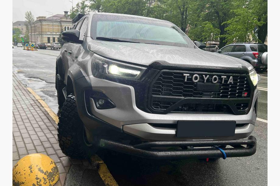 Toyota Hilux 2015– Dubbele voorbumperbeschermer Vegas (2015-2020, zwart, 76mm) Image