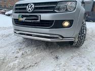 Volkswagen Amarok 2010–2022 Dubbele voorbeugel Vegas 2010-2016 (RVS) foto 5