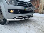 Volkswagen Amarok 2010–2022 Dubbele voorbeugel Vegas 2010-2016 (RVS) foto 7
