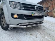 Volkswagen Amarok 2010–2022 Dubbele voorbeugel Vegas 2010-2016 (RVS) foto 8