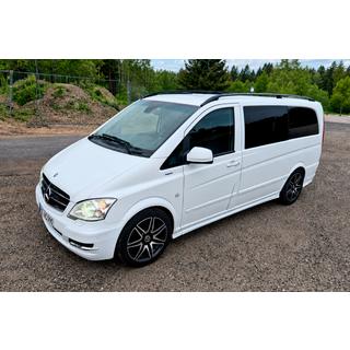 Zwarte dakrails CAN origineel design (metalen voeten) Mercedes Viano 2004–2014 foto 2