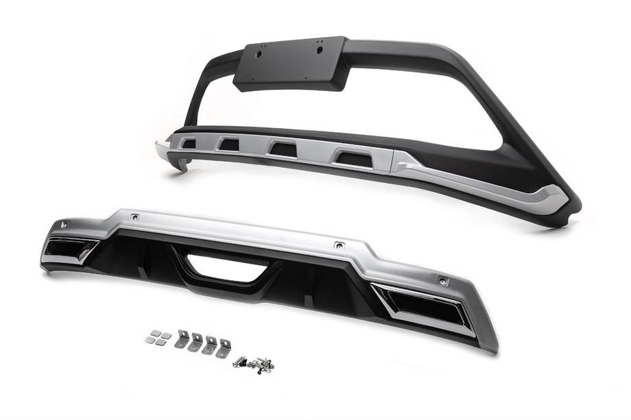 Toyota C-HR 2016–2023 Voor- en achterbumperlip V1 (2 stuks, kunststof) Foto 5