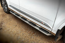 Audi Q7 2015–2026 Side steps OEM V1 (set van 2, aluminium) foto 1