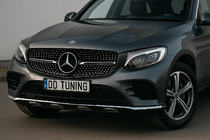 Mercedes GLC Coupé C253 2016–2023 Voorgrille Diamond Black (2015-2019) Met camerabevestiging foto 1