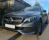 Mercedes C-klasse W205 2014–2021 Voorgrille Diamond Silver (voor Avantgarde/AMG-Line/C43 AMG) 2014-2018, zonder camera foto 3