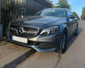 Mercedes C-klasse W205 2014–2021 Voorgrille Diamond Silver (voor Avantgarde/AMG-Line/C43 AMG) 2014-2018, zonder camera foto 5