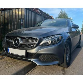 Voorgrille Diamond Silver (voor Avantgarde/AMG-Line/C43 AMG) Mercedes C-klasse W205 2014–2021 foto 3