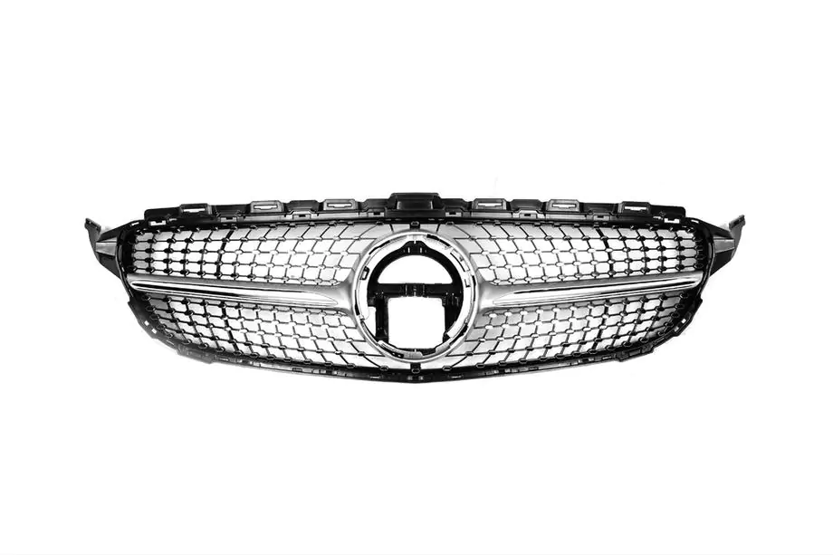 Mercedes C-klasse W205 2014–2021 Voorgrille Diamond Silver (voor Avantgarde/AMG-Line/C43 AMG) Foto 11
