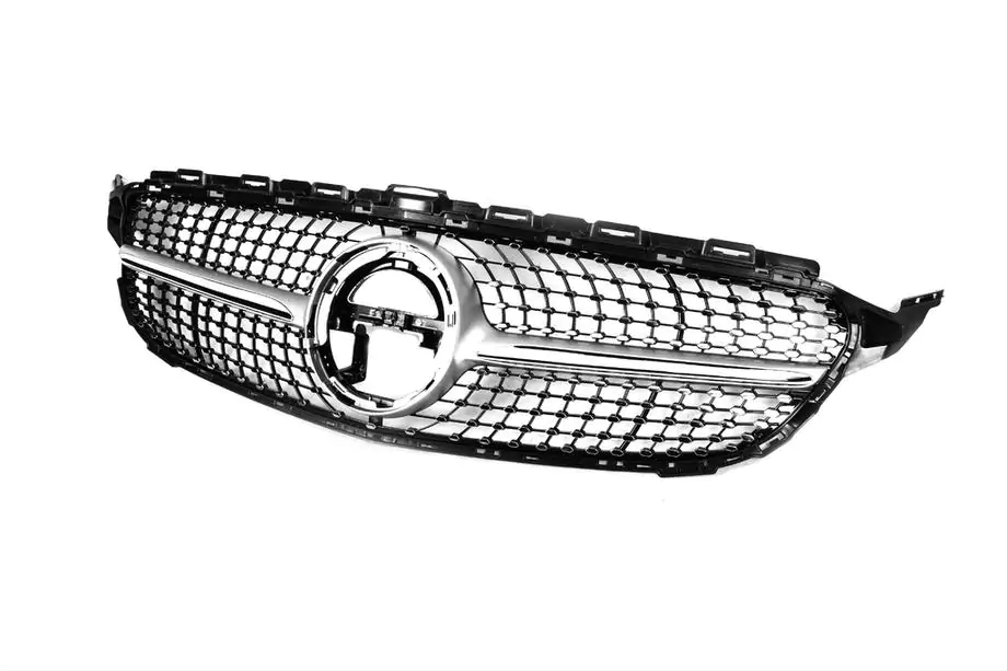 Mercedes C-klasse W205 2014–2021 Voorgrille Diamond Silver (voor Avantgarde/AMG-Line/C43 AMG) Foto 13