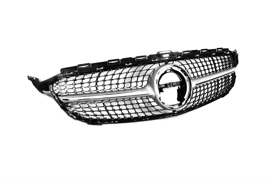 Mercedes C-klasse W205 2014–2021 Voorgrille Diamond Silver (voor Avantgarde/AMG-Line/C43 AMG) Foto 15