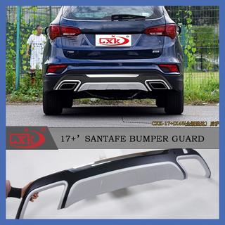 Voor- en achterbumper lipspoilers (2016-2018) Hyundai Santa Fe 3 2012–2018 foto 2